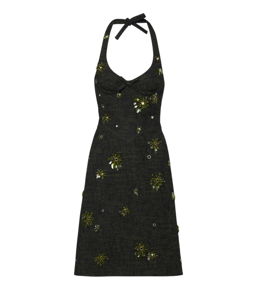 Shushu/Tong Embellished tweed minidress