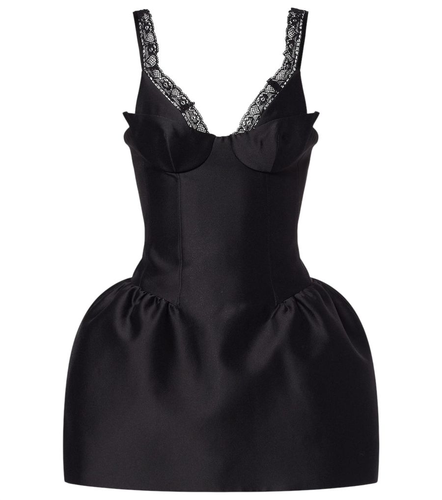 Shushu/Tong Lace-trimmed minidress