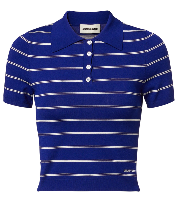 Shushu/Tong Striped polo shirt