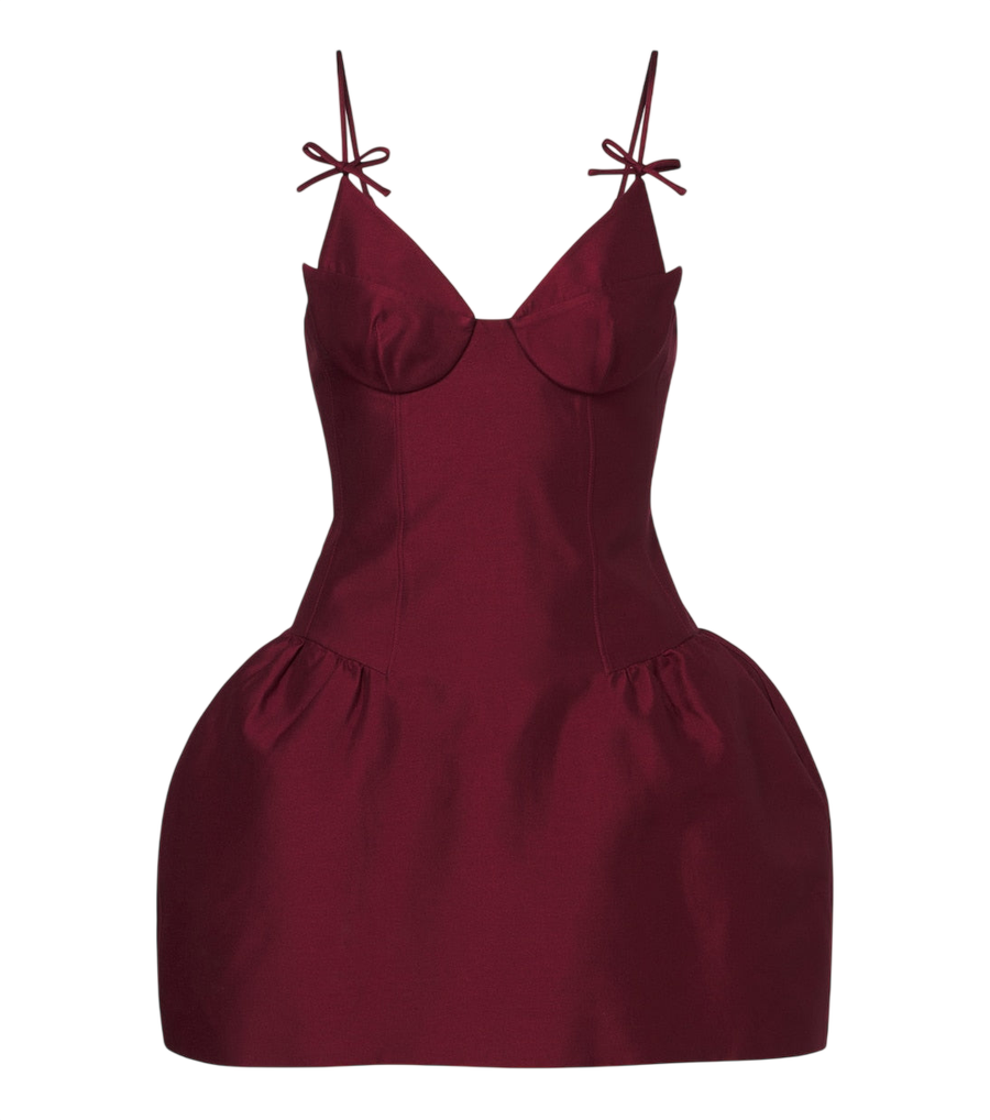 Robe bustier Shushu/Tong en mélange de laine et de soie