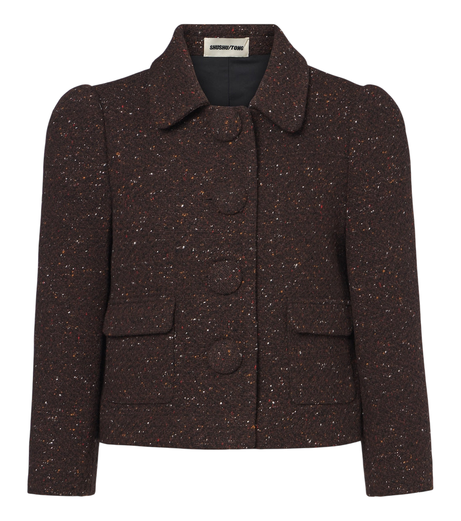 Shushu/Tong Wool-blend cropped jacket