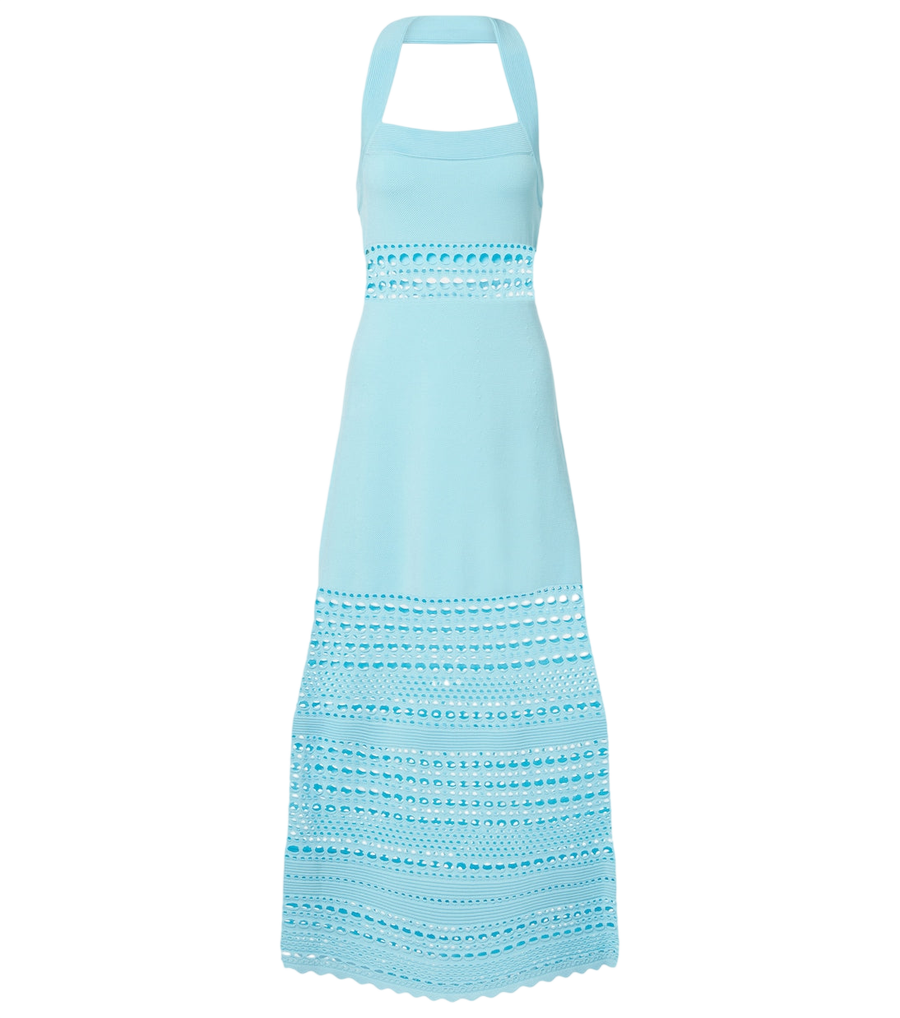 Robe midi en maille ajourée Simkhai Blayne