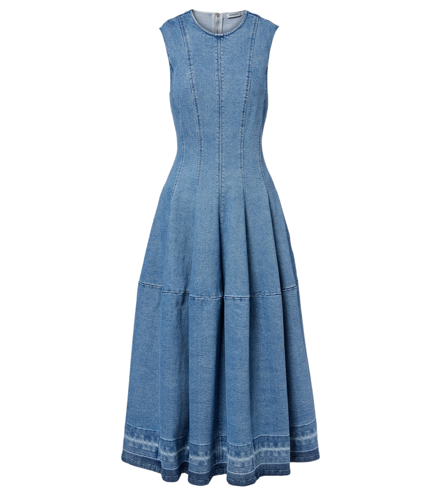 Simkhai Bowen denim maxi dress