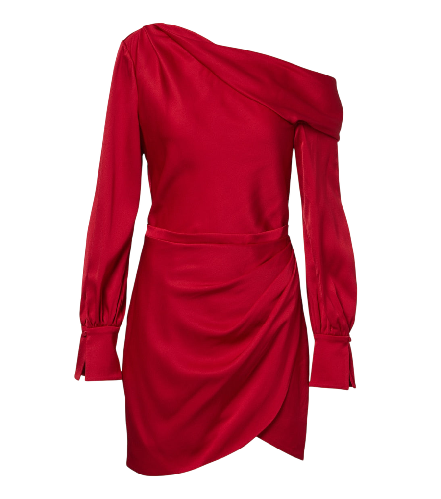 Simkhai Cameron draped satin minidress
