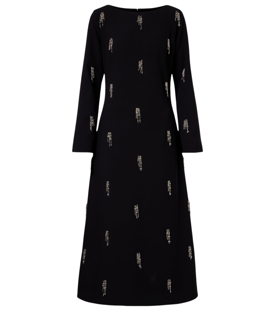 Simkhai Coretta embellished crêpe midi dress