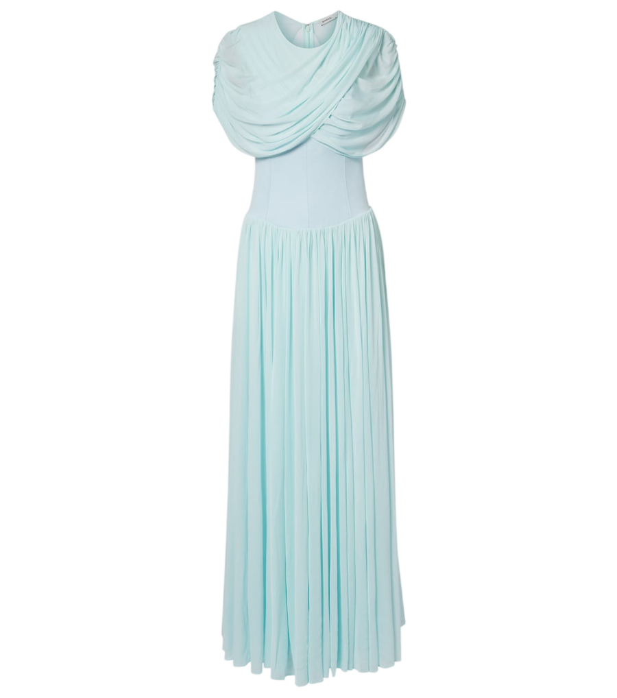 Robe longue plissée drapée Simkhai