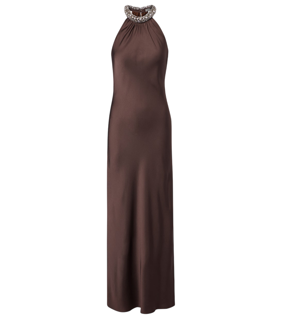 Simkhai Embellished satin gown