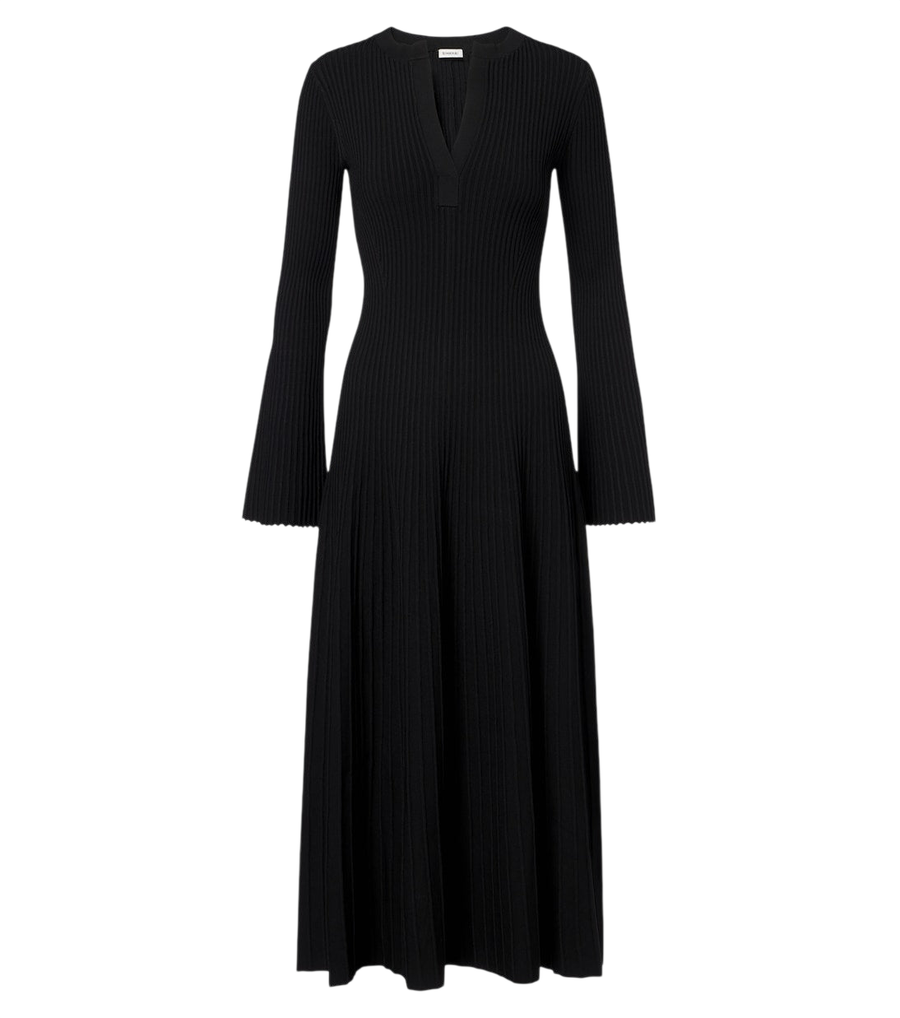 Vestido midi de punto acanalado Genna de Simkhai