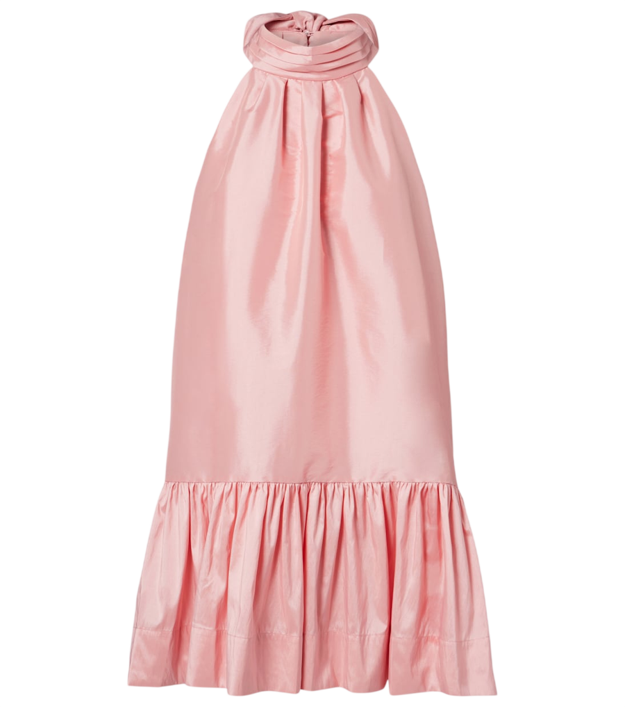 Simkhai Hope bow-detail taffeta minidress
