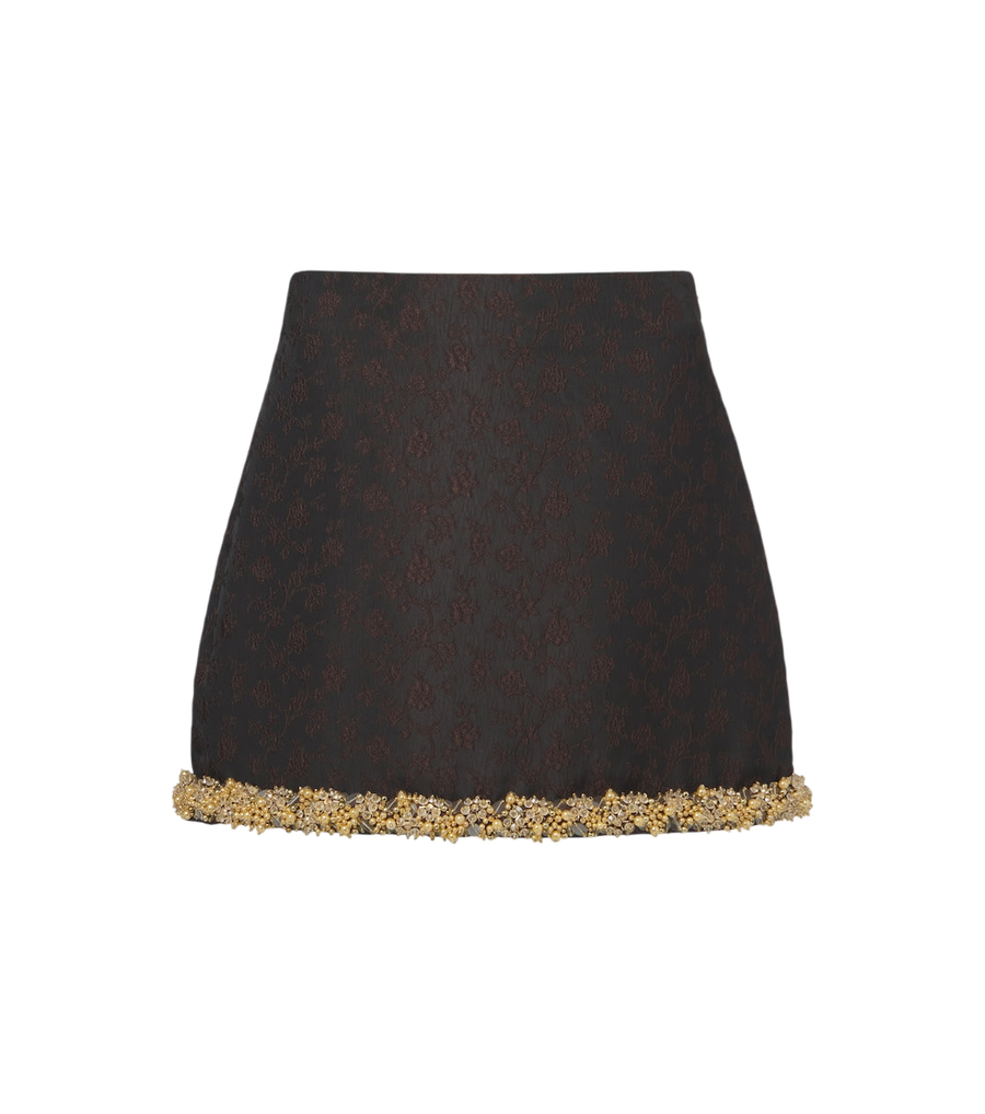 Simkhai Idina embellished jacquard miniskirt