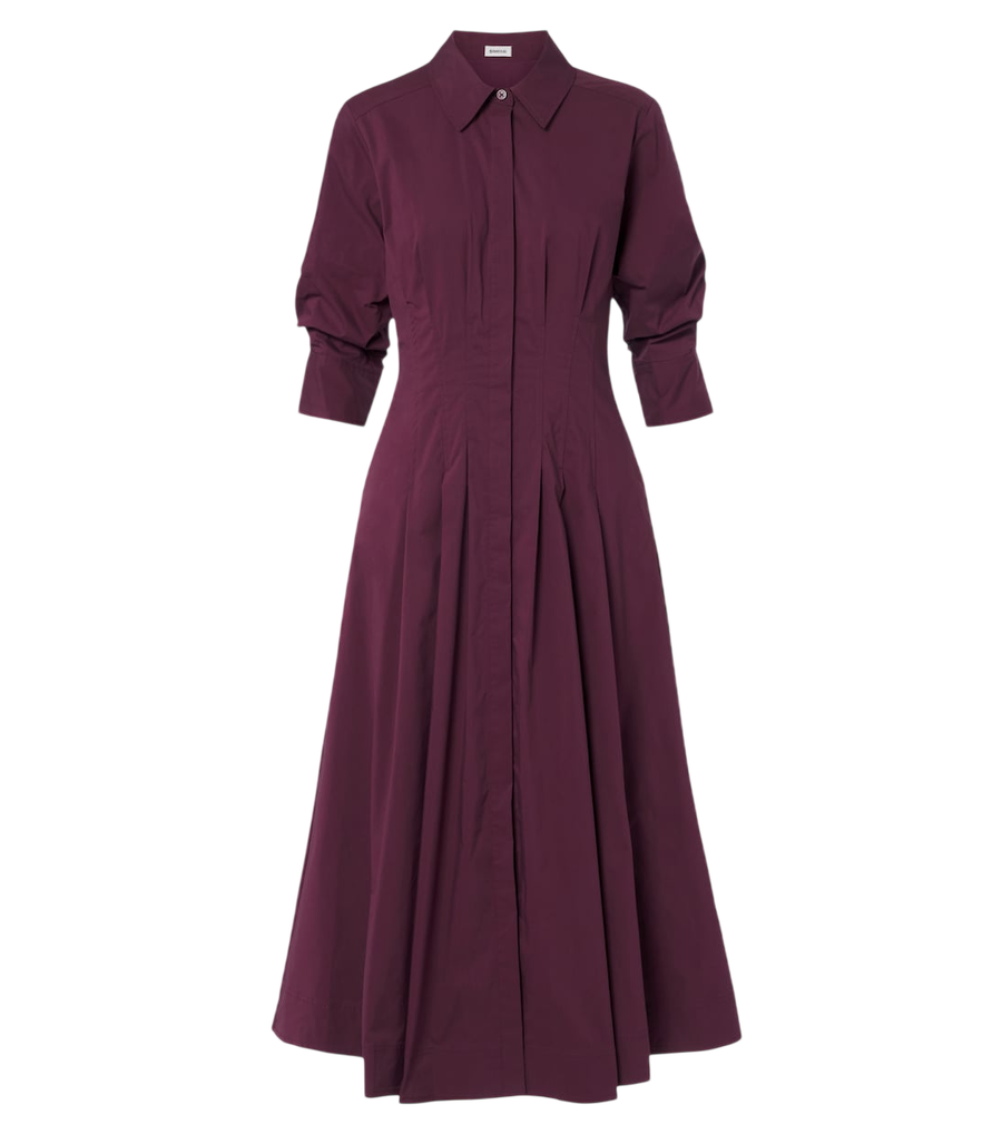 Robe chemise Jazz de Simkhai en popeline de coton plissée