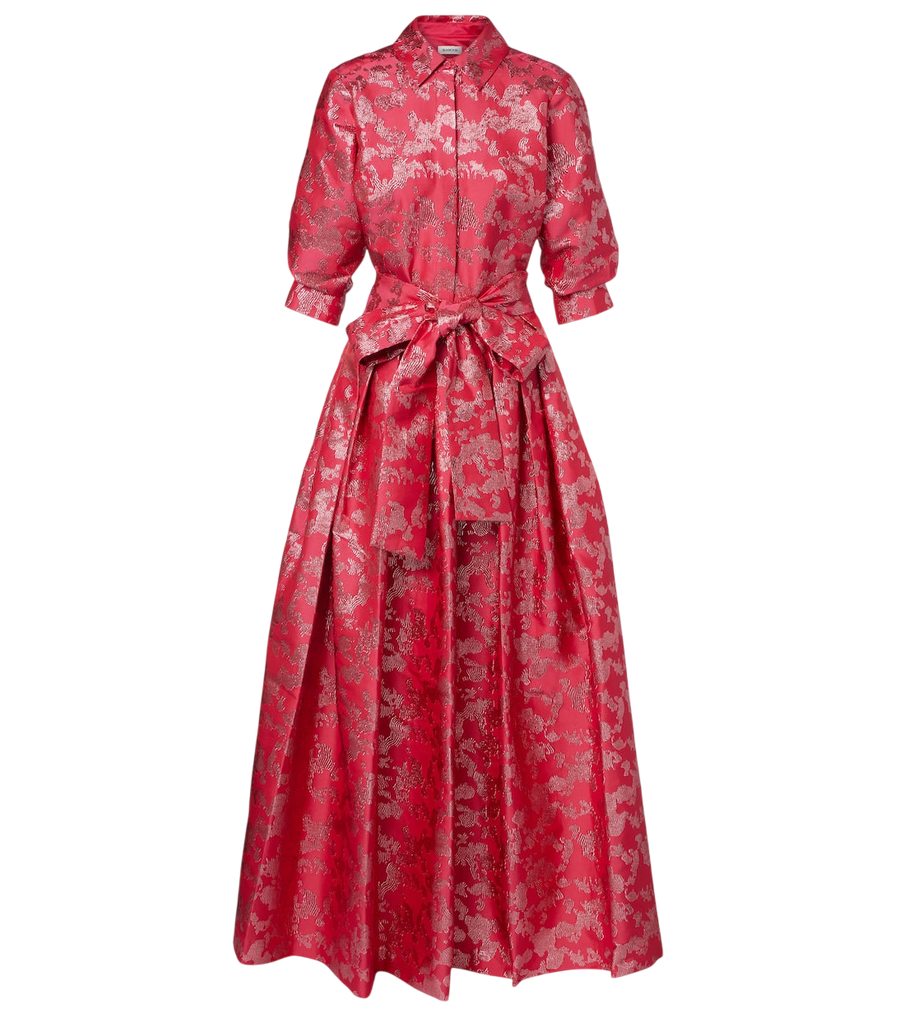 Simkhai Julip belted jacquard gown