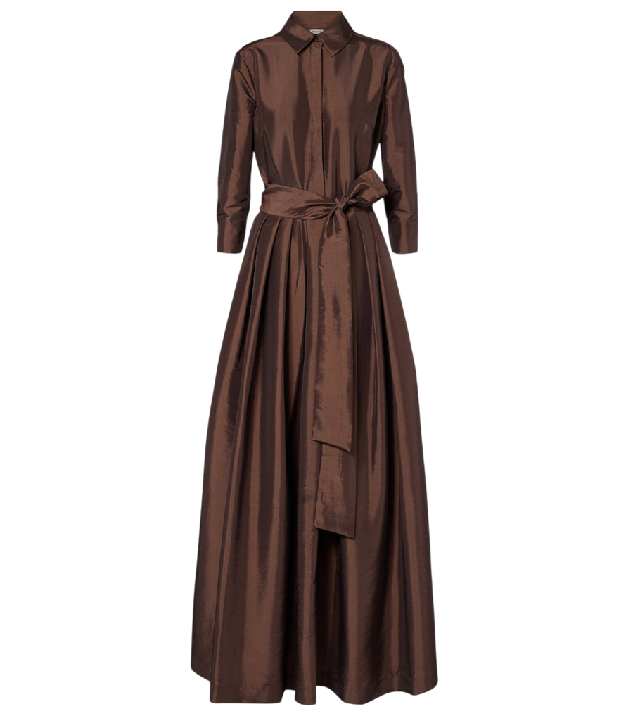 Simkhai Julip belted taffetta gown