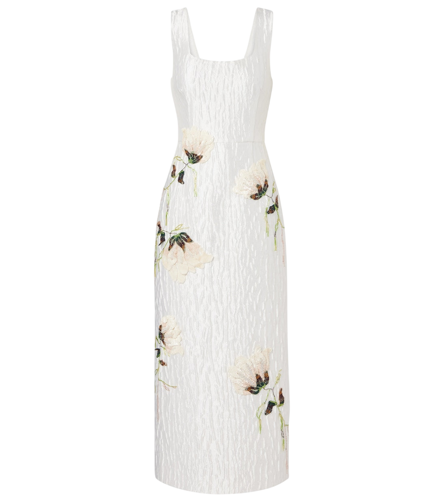 Simkhai Lilibeth embellished jacquard cocktail dress