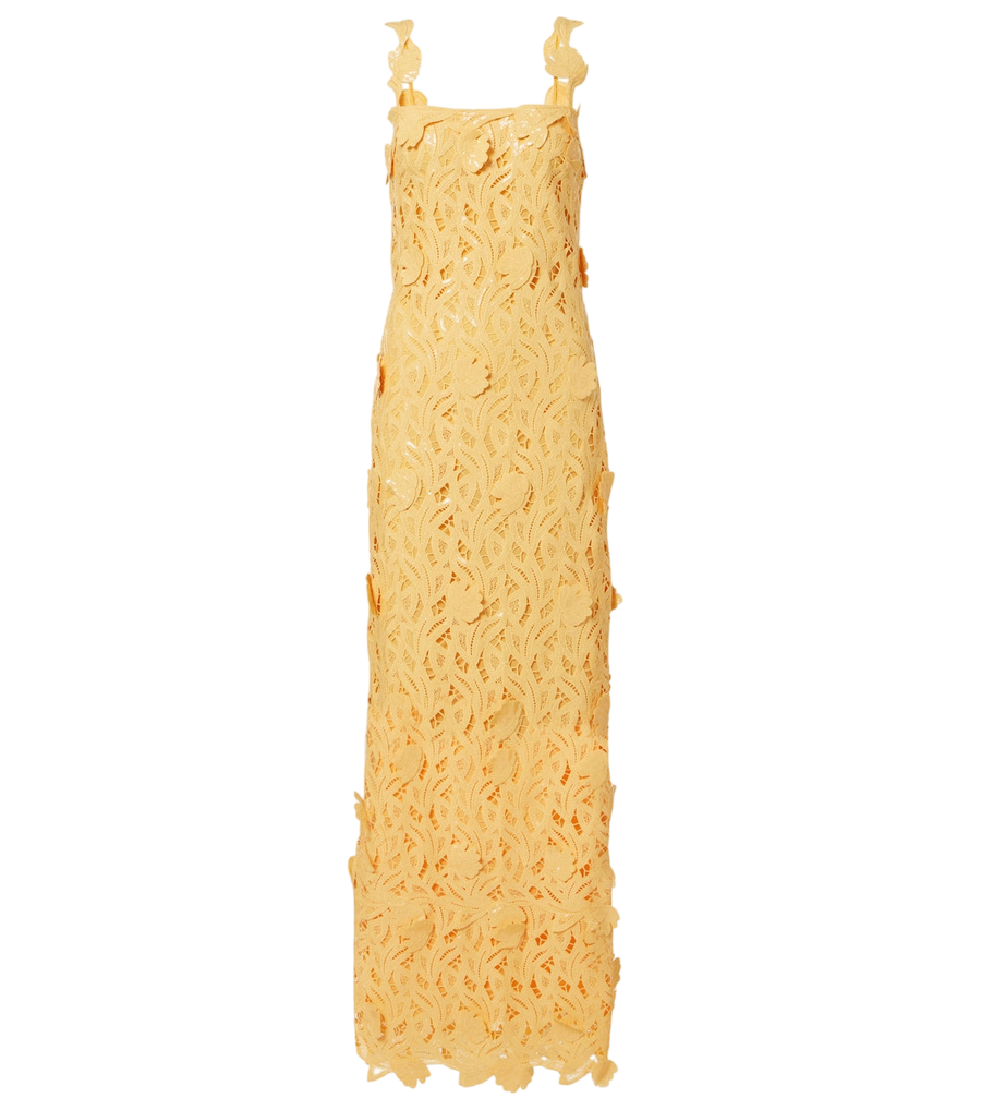 Robe de soirée Simkhai Marenna en broderie anglaise et ornée de sequins