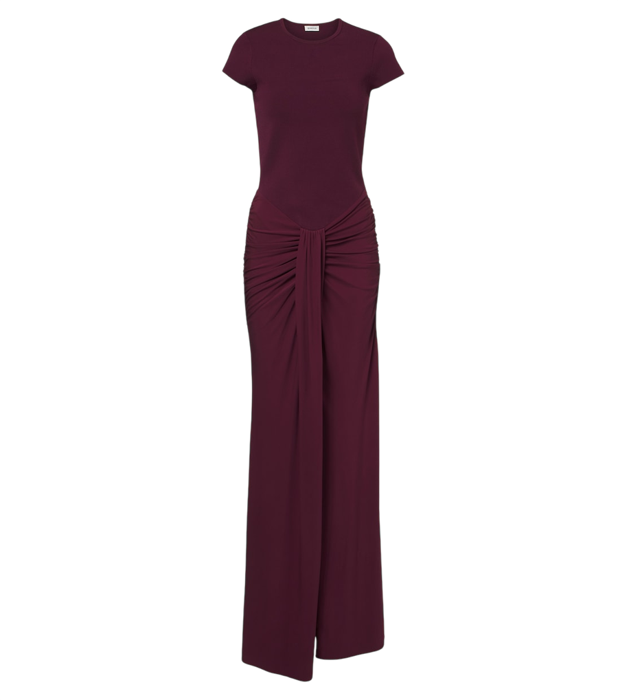 Simkhai Matilde draped jersey gown