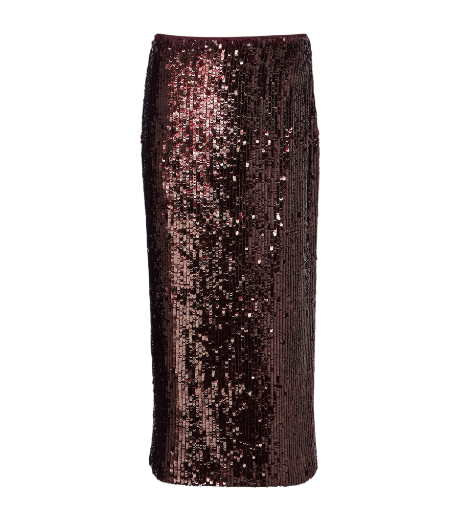 Simkhai Nikki sequined midi skirt
