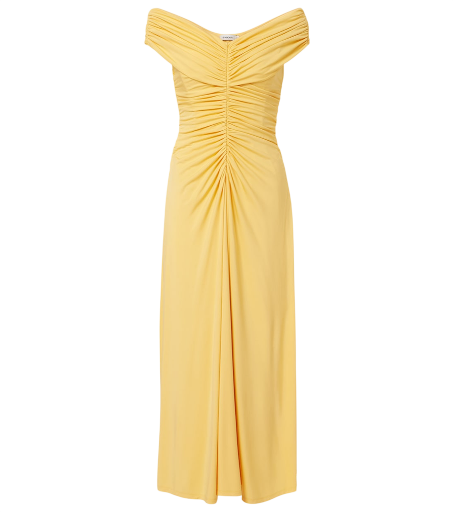 Robe midi Simkhai Sheyda froncée en jersey