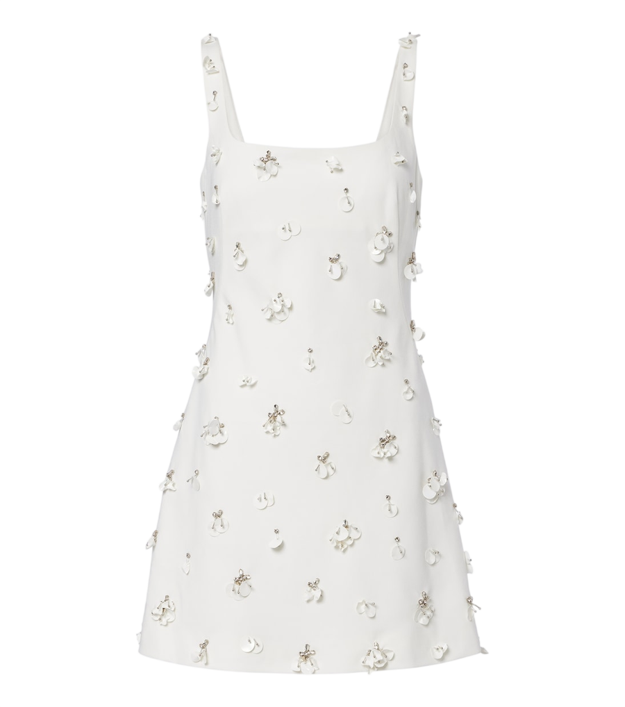 Simkhai Ziva embellished crêpe minidress