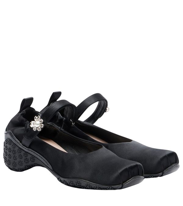 Simone Rocha Ballerine Ballet Runner con decorazioni