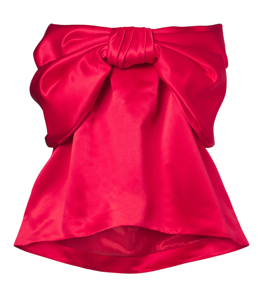 Top de satén con detalle de lazo de Simone Rocha
