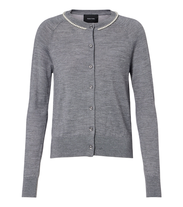 Simone Rocha Embellished wool and silk cardigan