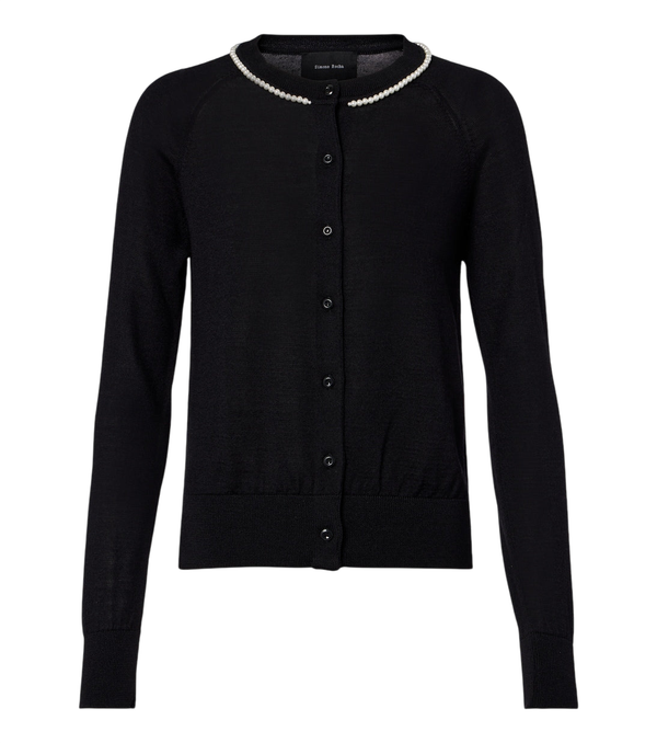 Simone Rocha Embellished wool and silk cardigan