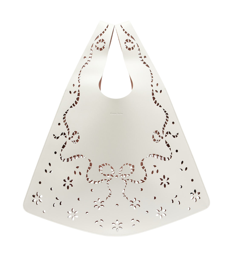 Simone Rocha Laser-cut leather shopper