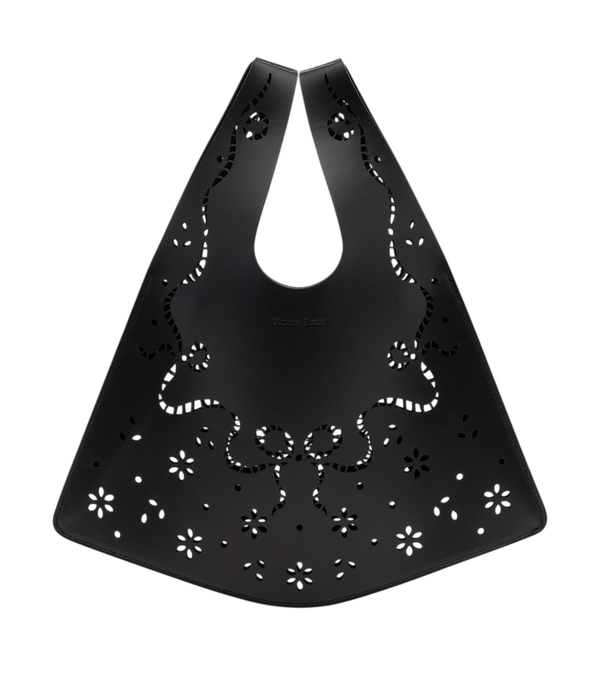 Simone Rocha Mini floral leather shopper