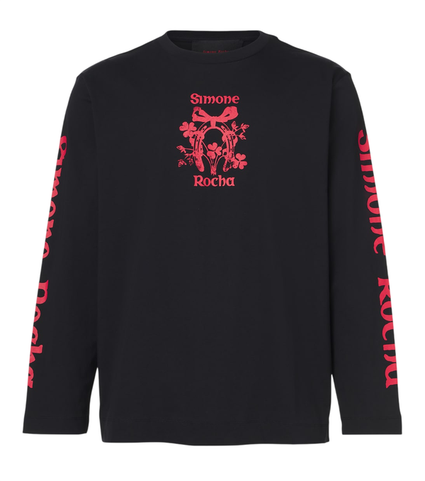 Simone Rocha Printed cotton jersey T-shirt