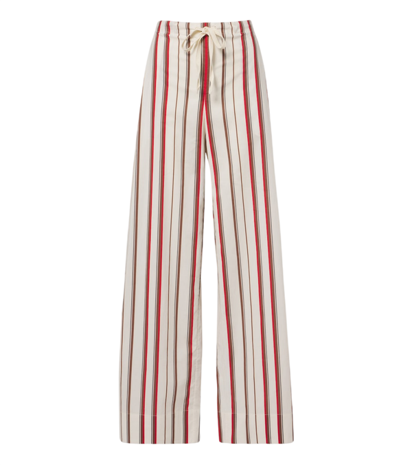 SIR Alva striped cotton wide-leg pants