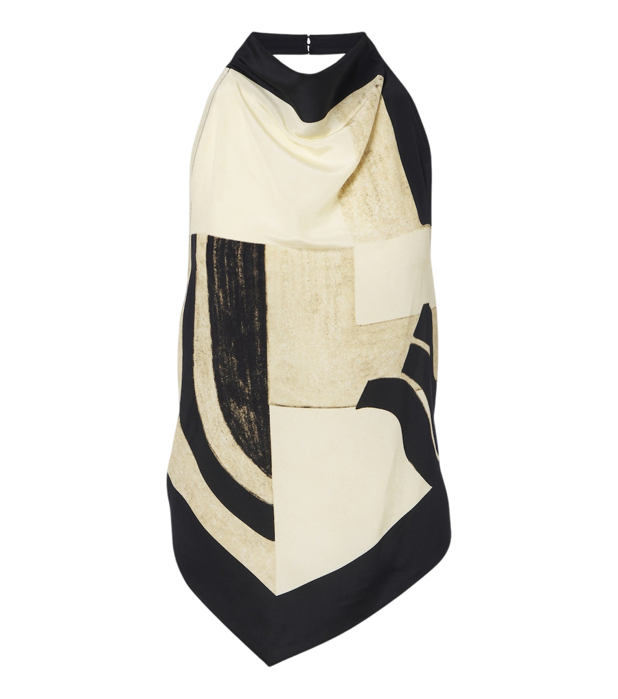 SIR Sona printed silk top