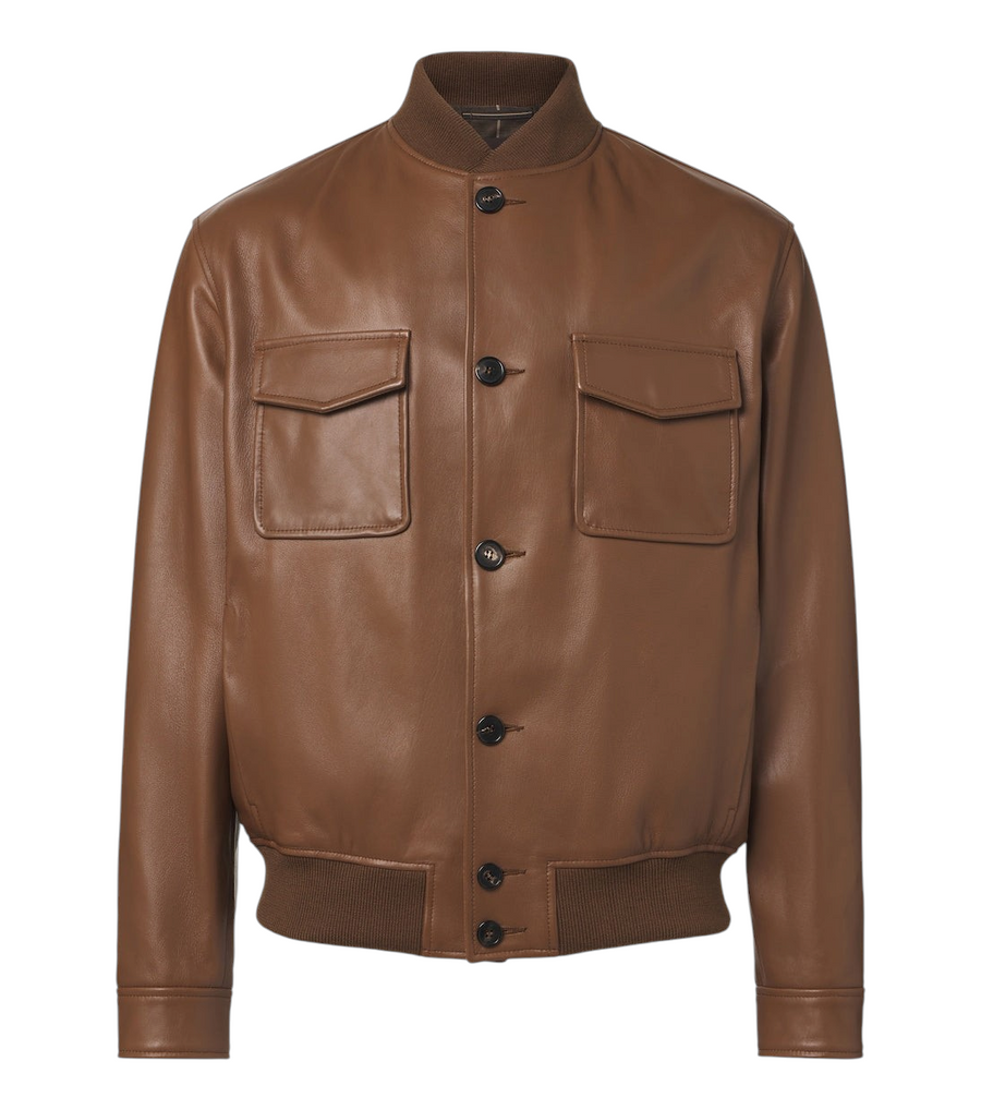 Slowear Leather bomber jacket