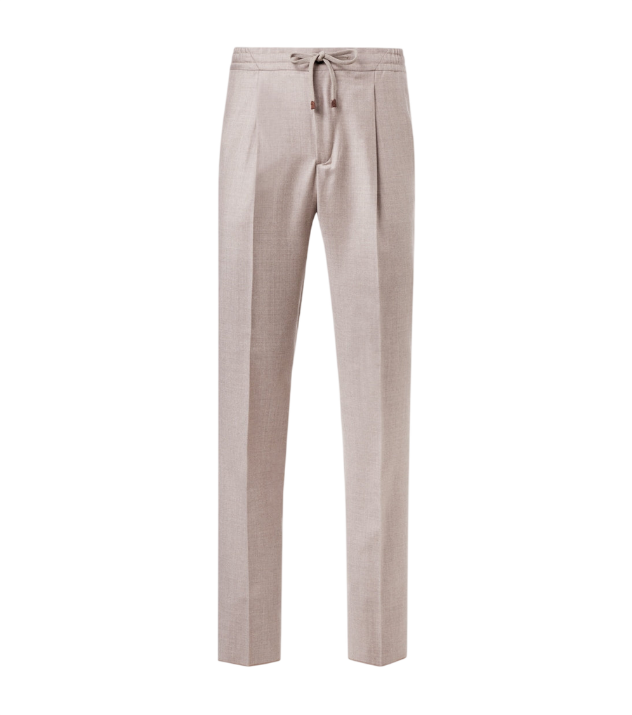 Slowear Virgin wool flannel slim pants