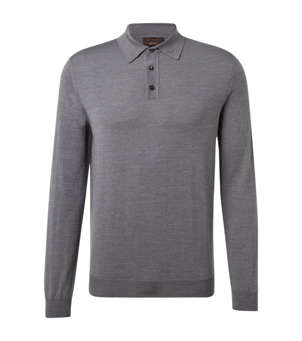 Slowear Wool-blend polo shirt