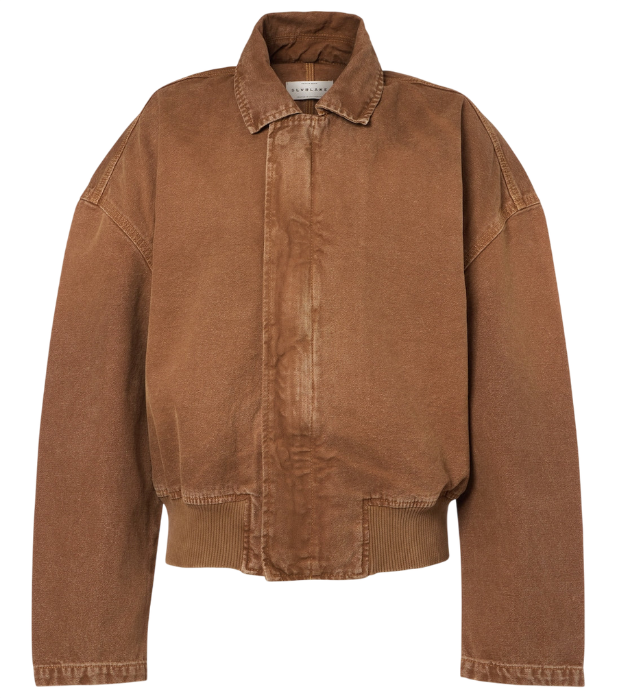 SLVRLAKE Harlem cotton canvas bomber jacket