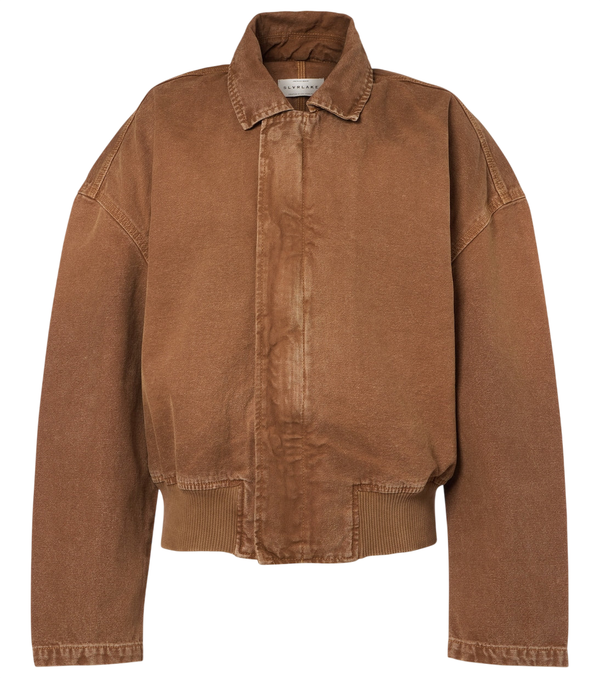 SLVRLAKE Harlem cotton canvas bomber jacket