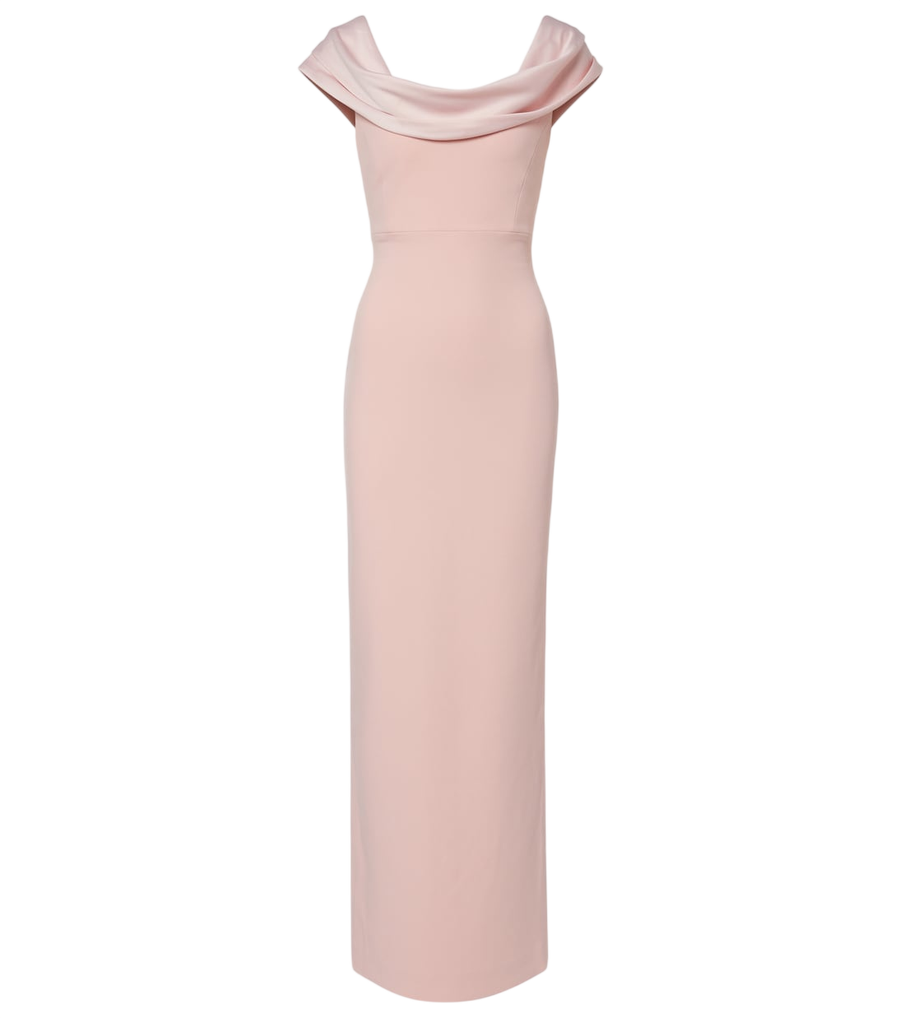Vestido Solace London Adele con ribete de satén