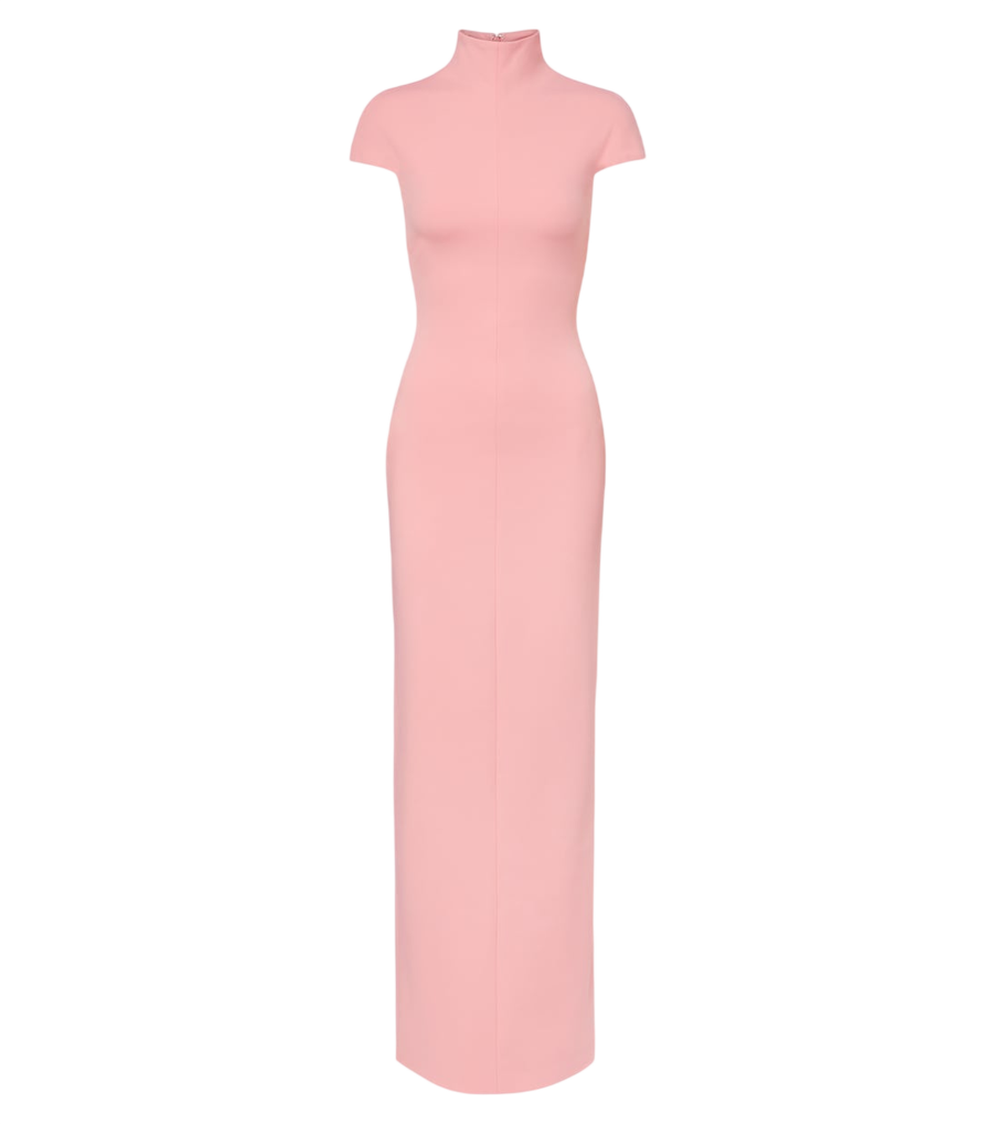 Robe de cocktail Lang en crêpe Solace London