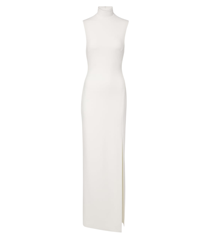 Robe longue en crêpe Nanette de Solace London