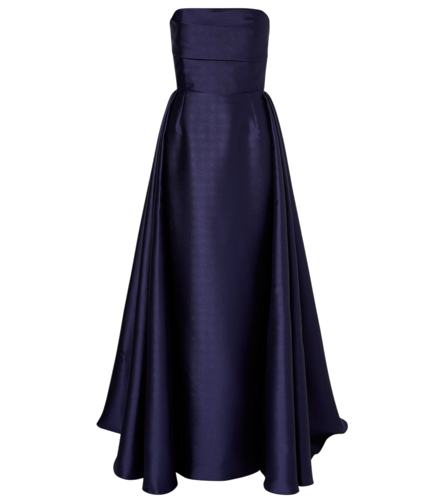 Solace London Strapless satin gown