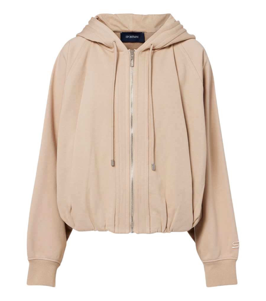 Sweat à capuche en jersey de mélange de coton Sportmax