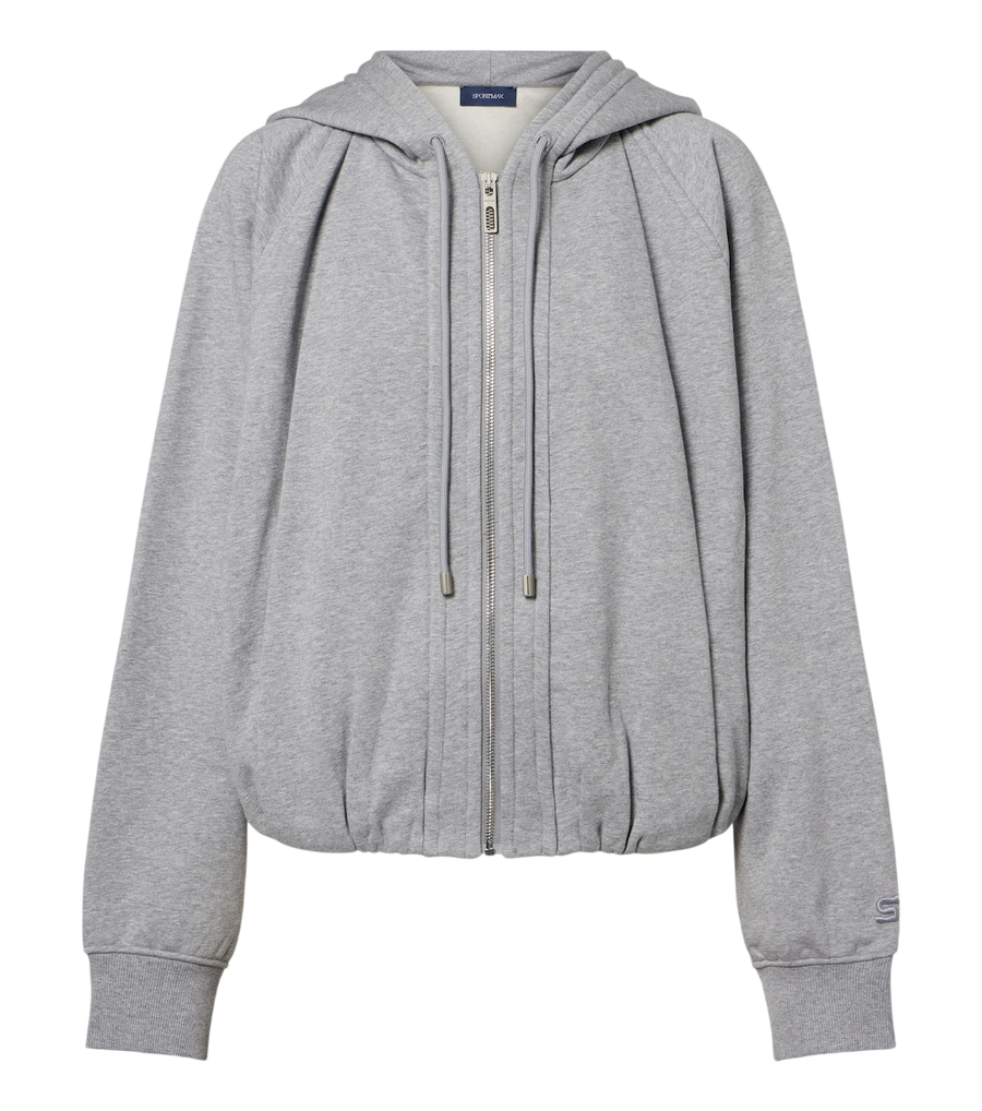 Sudadera con capucha de punto de mezcla de algodón de Sportmax