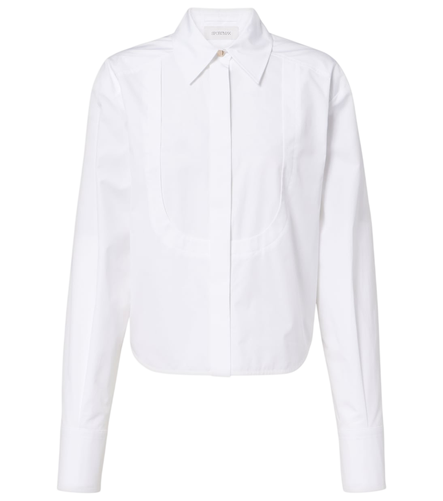 Chemise en popeline de coton Sportmax