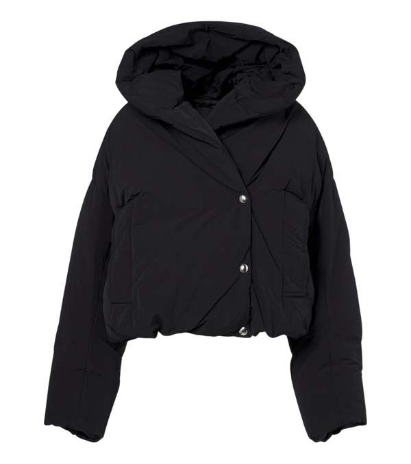Sportmax Cropped hooded down jacket