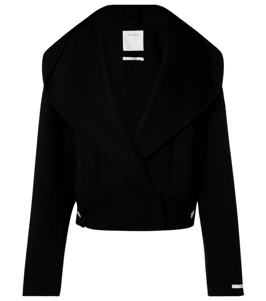 Sportmax Double-breasted wool jacket