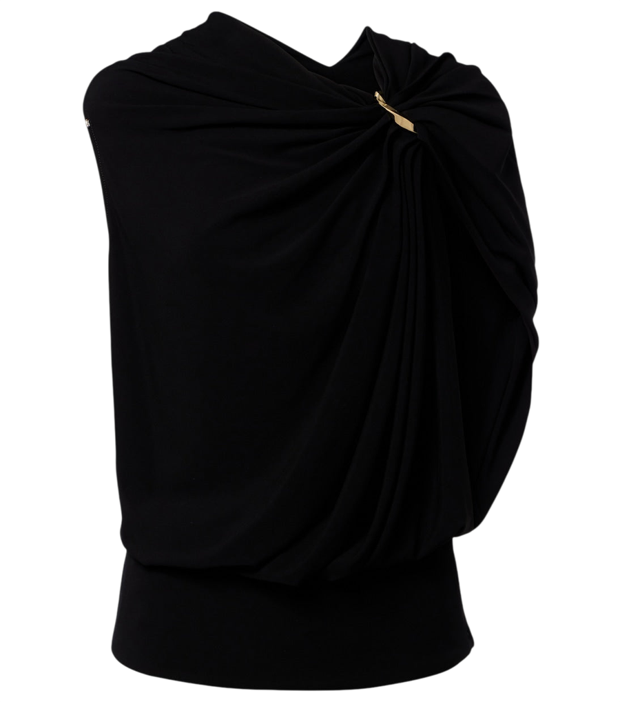 Top de crepé drapeado de Sportmax