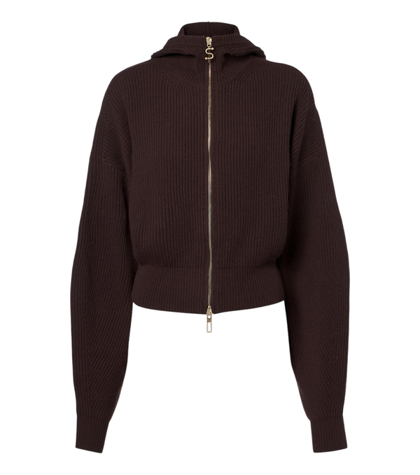 Sportmax Ribbed-knit wool and cashmere cardigan
