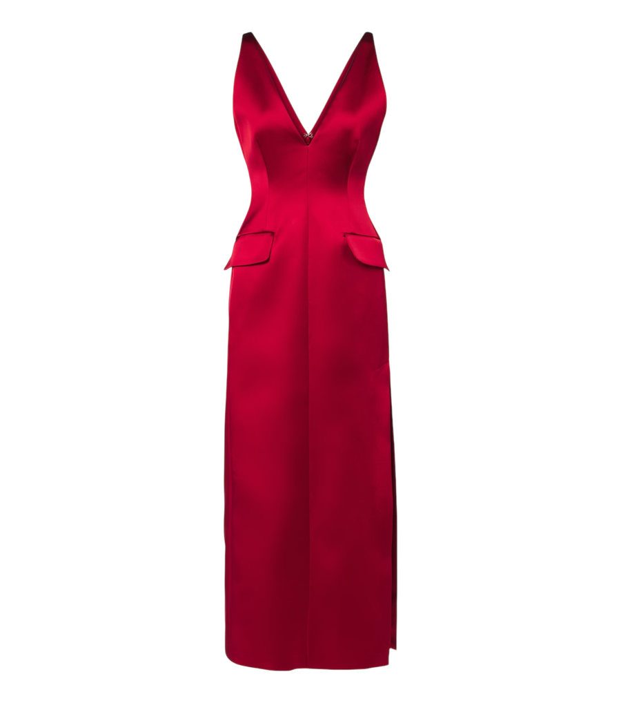 Sportmax Satin midi dress