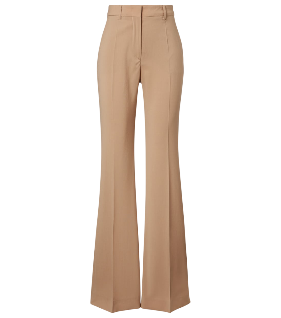 Sportmax Virgin wool flared pants